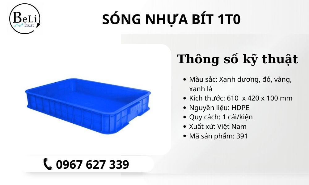Khay nhựa bít 1T Beli Group